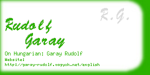 rudolf garay business card